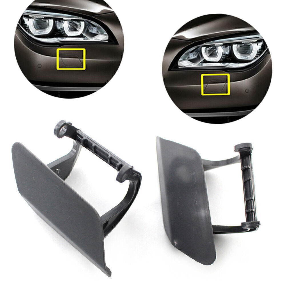 2X for BMW 7 F01 F02 2012-2015 2014 2013 Front Bumper Headlight Washer Cap Cover