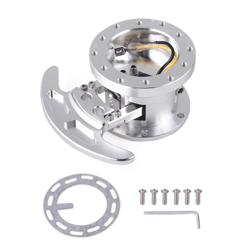 Flip Up Tilt Quick Release Steering Wheel Hub Adapter Body Snap Off Boss Kit
