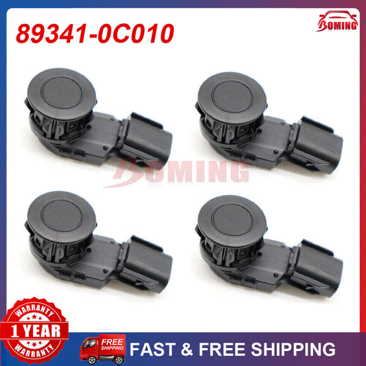 new 4-piece 89341-0C010 black bumper parking sensors for Toyota RAV4 Tacoma Tundra