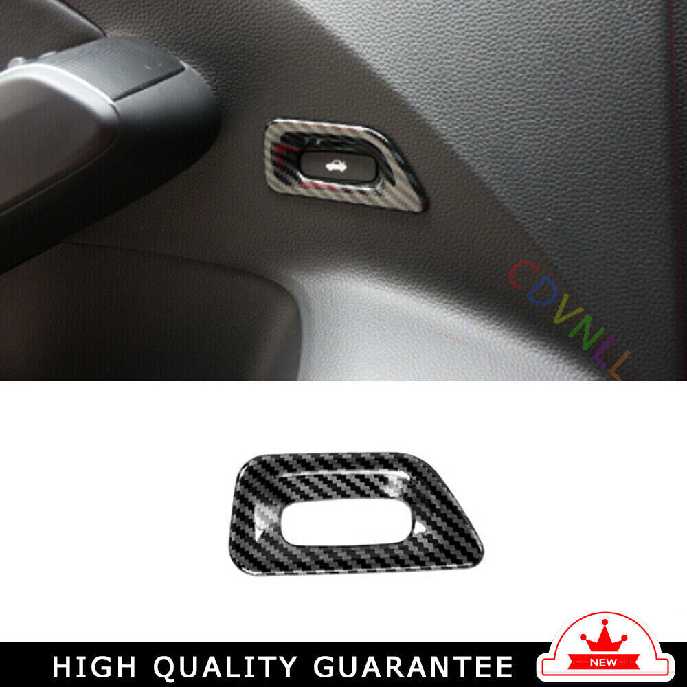 Back Door Tailgate Switch Cover Trim for Honda for Civic 2022-23 11th Carbon Fiber