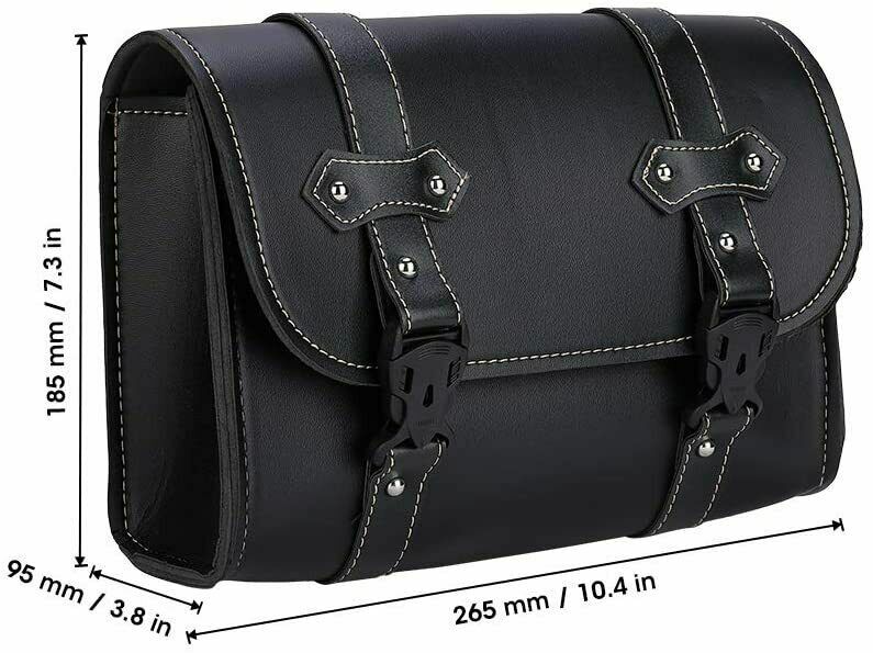 Suitable for Sportster 883 Dyna PU Leather Motorcycle Saddlebag/Luggage Bag