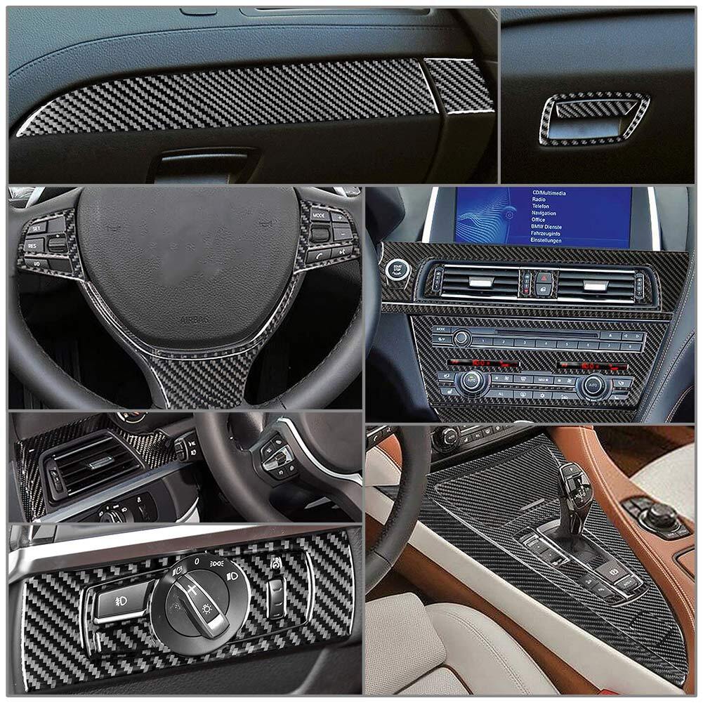 36Pcs Interior Center Console Dashboard Cover for BMW 6 Series F12 F13 2011-2018