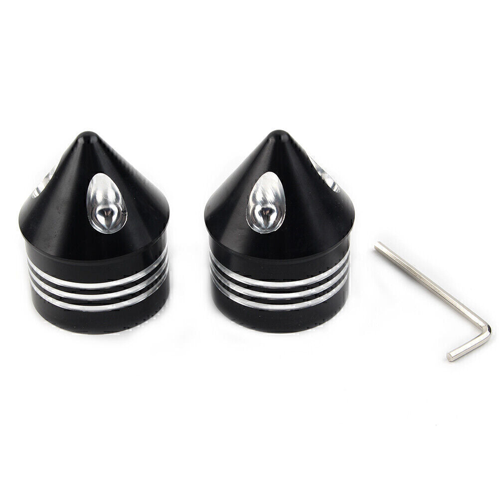 Vorderachskappe Mutternabdeckung Fur for Harley Electra Glide Sportster Schwarz