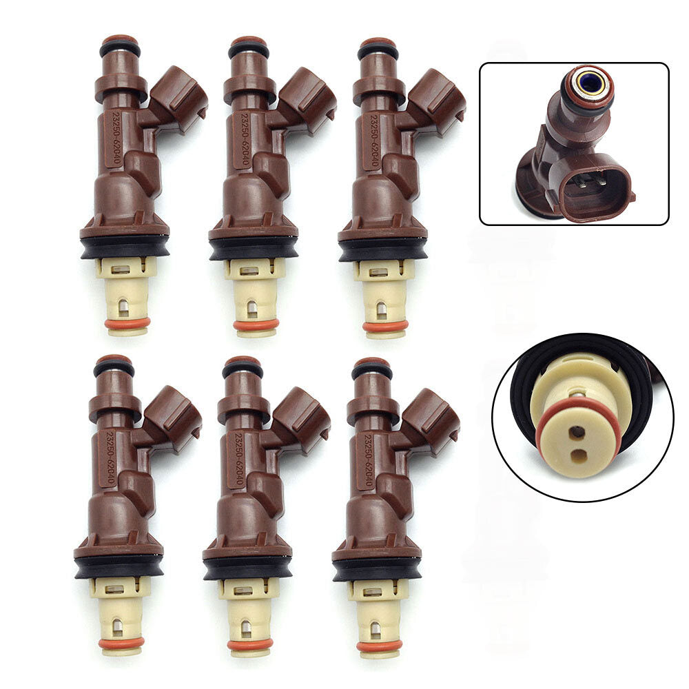 6x Fuel Injectors 23250-62040 for Toyota Tacoma Tundra 4Runner 3.4L V6 1999-2004