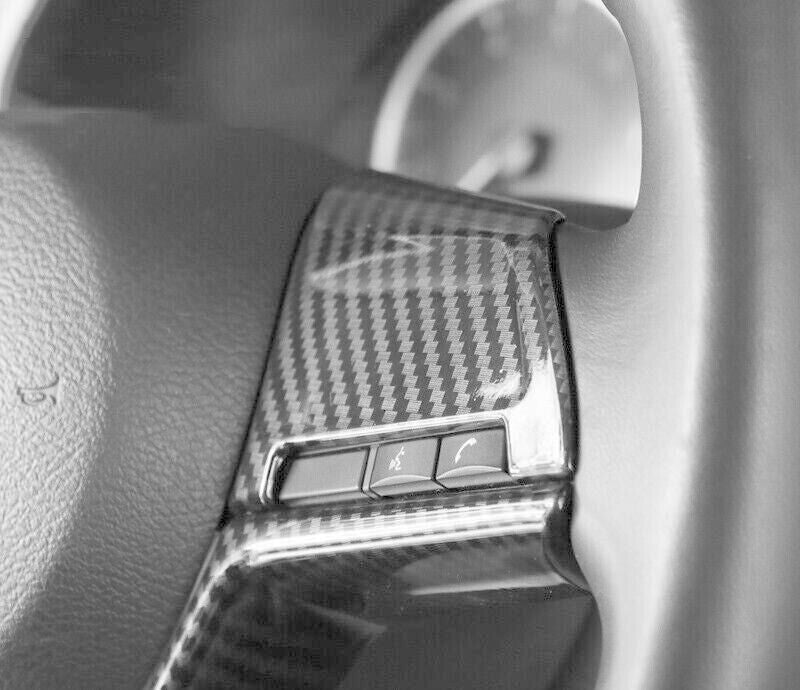 for Nissan Sentra 20-23 Carbon Fiber Inner Steering Wheel Button Frame Decor 3X