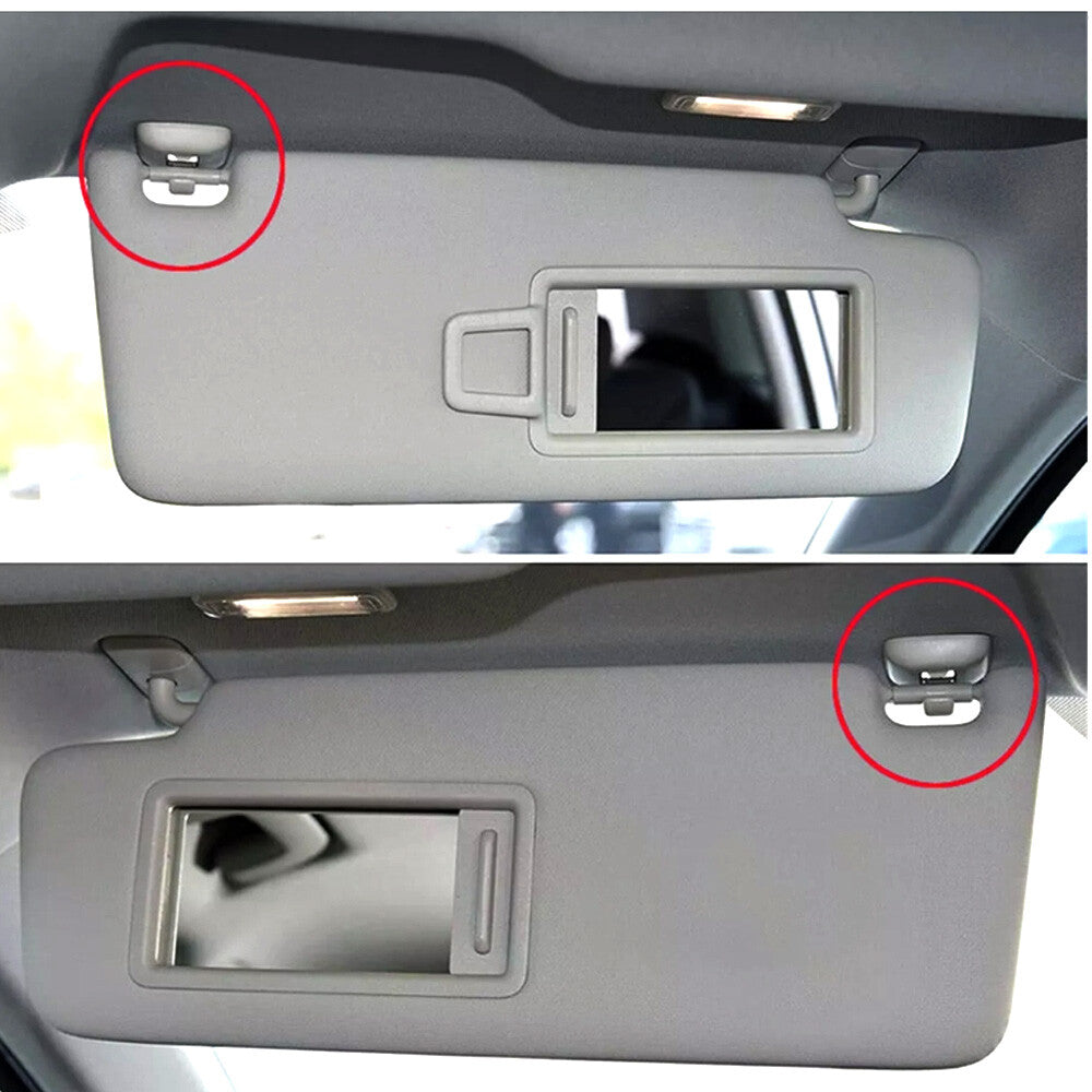 2x Sun Visor Clip Holder Hook Bracket for Audi A1 A3 A4 Q3 Q5 TTGray 8U0857562A