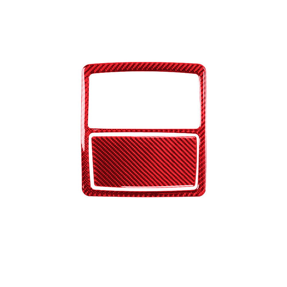 Red Carbon Fiber Reading Lamp Frame Cover Trim for Toyota Highlander 2008-2013