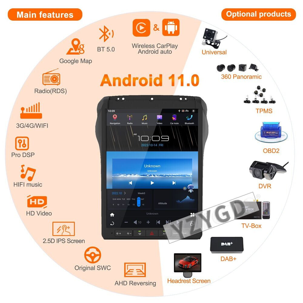 Android Car Radio CarPlay Screen for Ford F250 F350 2013 2014 Stereo Receiver
