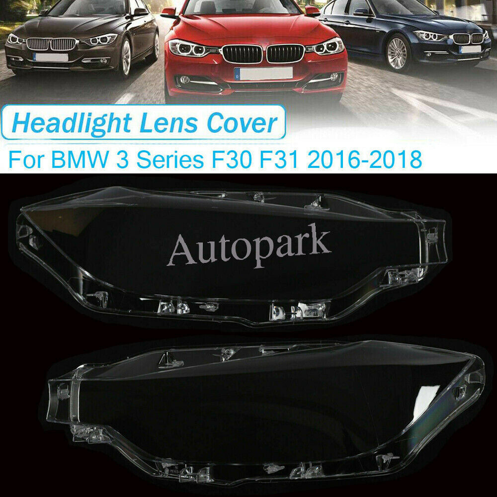 Headlamp Shell For 2016-2018 for BMW F30 F31 3Series Headlight Lens Cover Left+Right