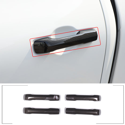 ABS carbon fiber cigarette lighter switch trim frame for Toyota Tacoma 2015 - 2020