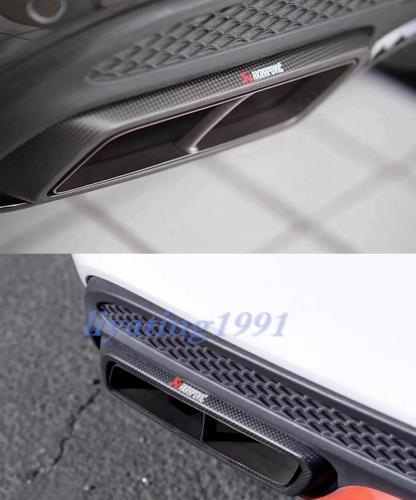 Two-piece rear exhaust muffler pipe for Mercedes-Benz A/C/E/S/GLC/GLE/GLS class.