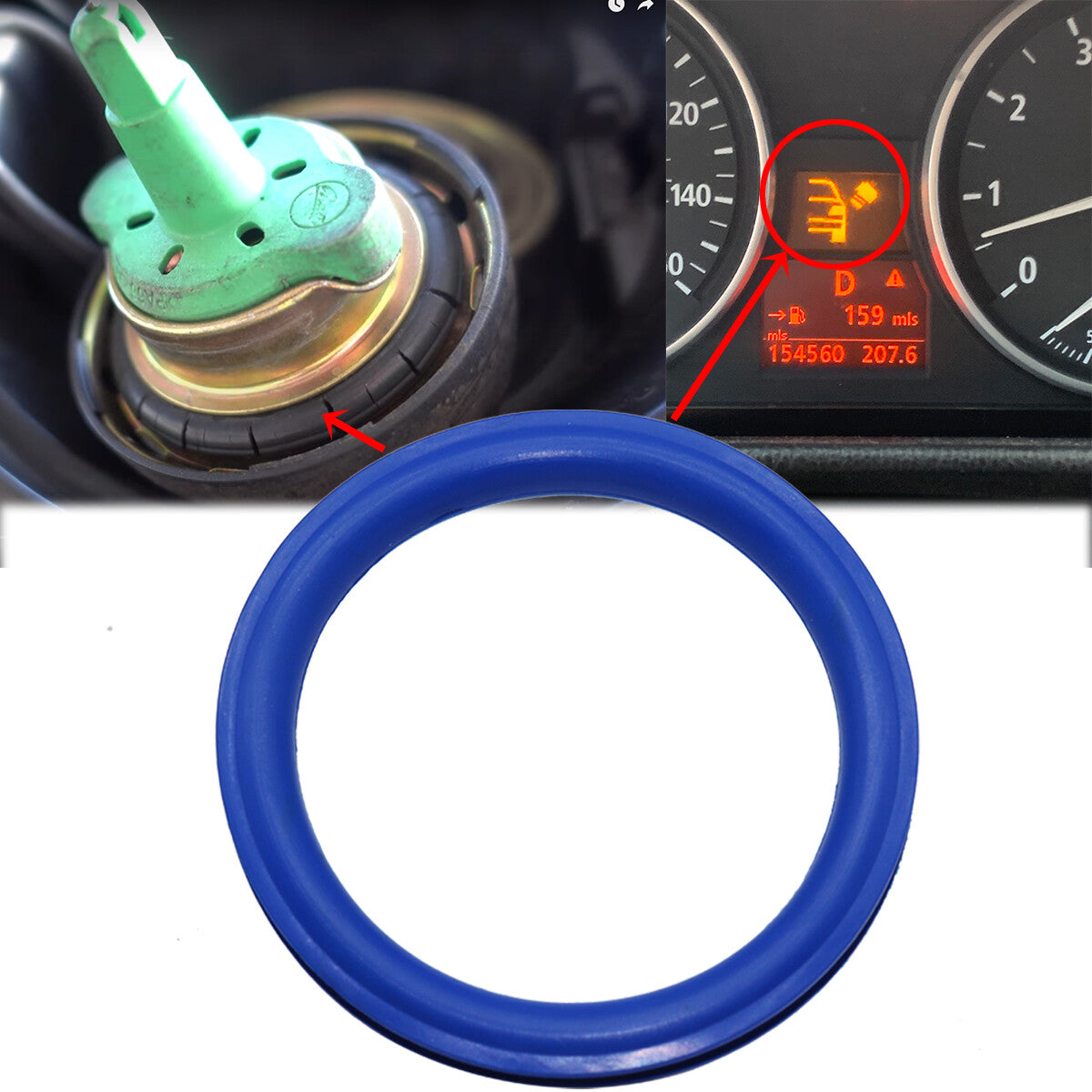 2X Fuel Tank Filler Cap Seal for BMW 1 Series E81/E82/E87/E88 F21 F40 3 Series