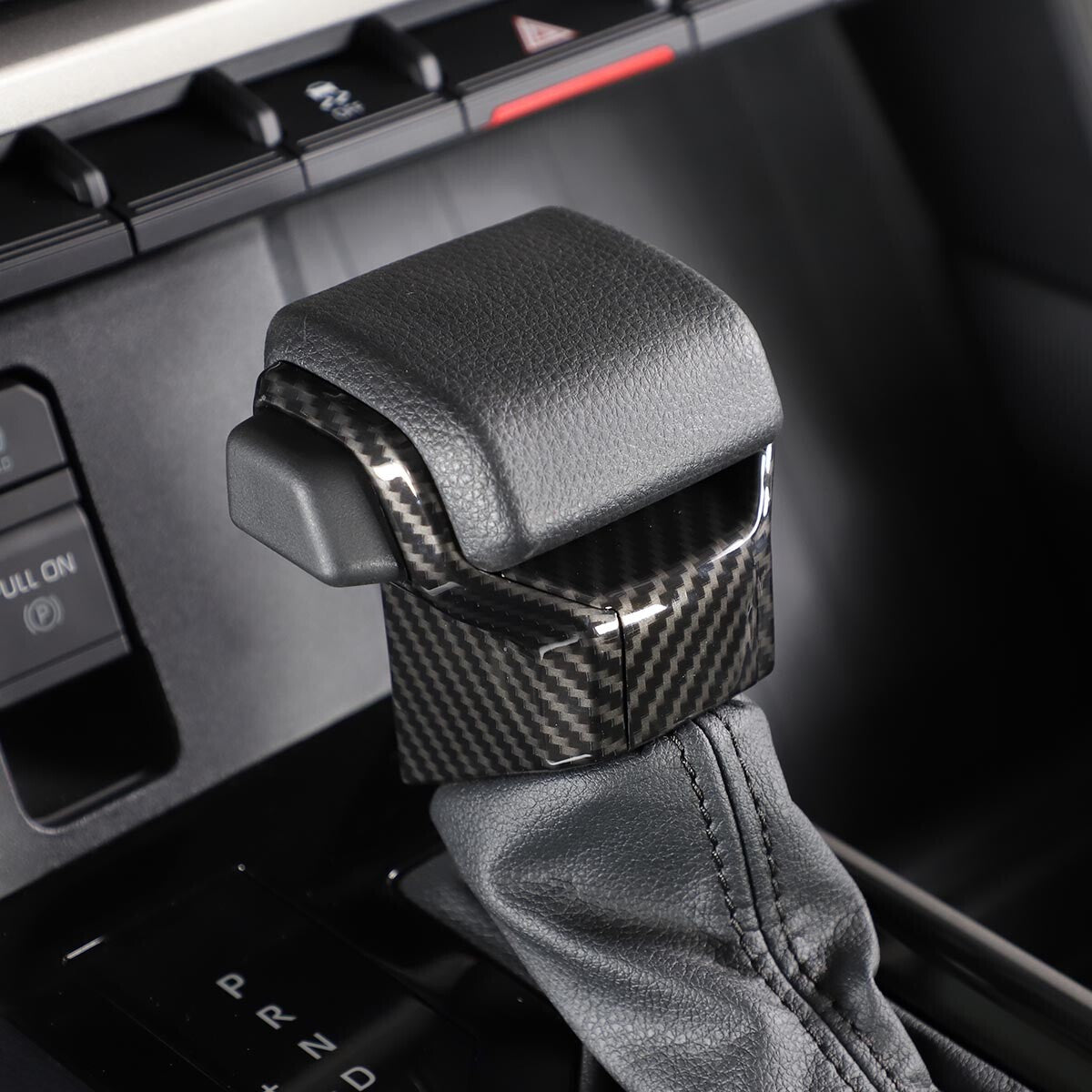 Oak grain ABS cup holder trim panel suitable for Toyota Tundra 2022 Sequoia 2023