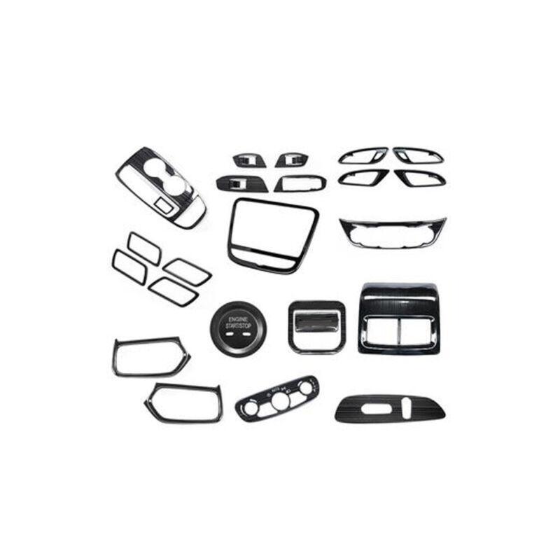 for Chevrolet 18-21 Equinox Black Titanium Console AC Button Control Frame Trim