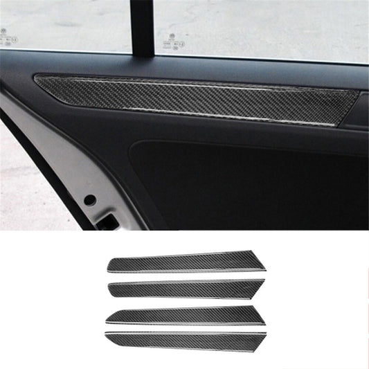 8Pcs Carbon Fiber Door Panel Cover Trim for Volkswagen for Jetta Sedan 2011-2014