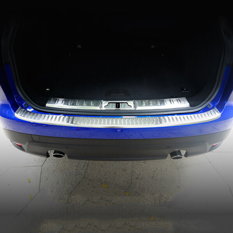 Rear Bumper Guard Tail Trunk Sill Plate Cover Trim for Jaguar F-PACE 2016-2021
