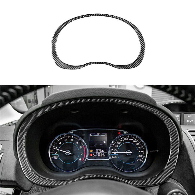 Soft Carbon Fiber Dashboard Meter Frame Cover for Subaru WRX / WRX STI 2015-2019
