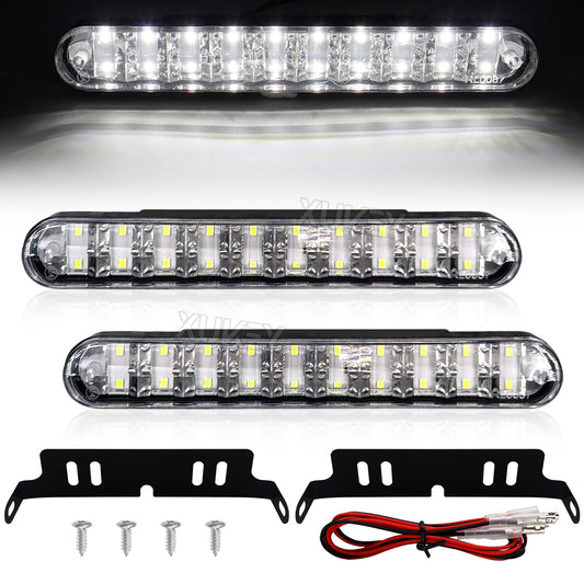 2pcs 12V universal 20LED white daytime running lights daytime running lights DRL headlights car