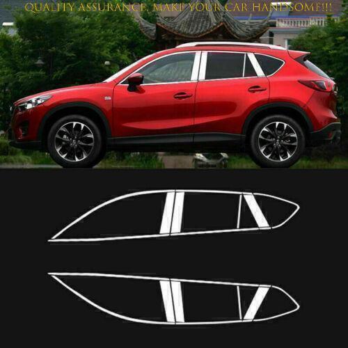 for Mazda CX-5 CX5 2013-16 Silver Steel Window Sill Molding Strip Cover Trim Kit