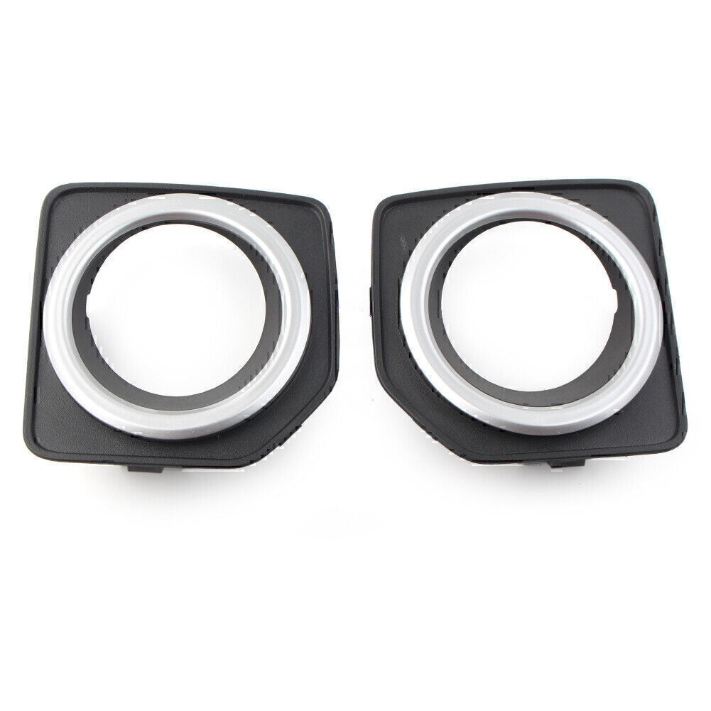 2PCS Front Bumper Fog Lamp Cover Bezel Case Fit for Land Rover Freelander 2 2014-16