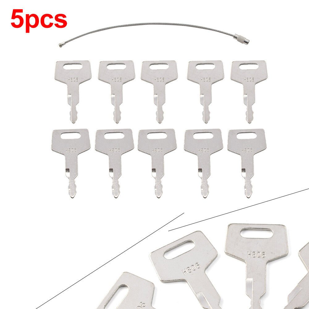 5pcs/10pcs H806 Ignition Keys For Heavy Equipment Takeuchi 7001-00019