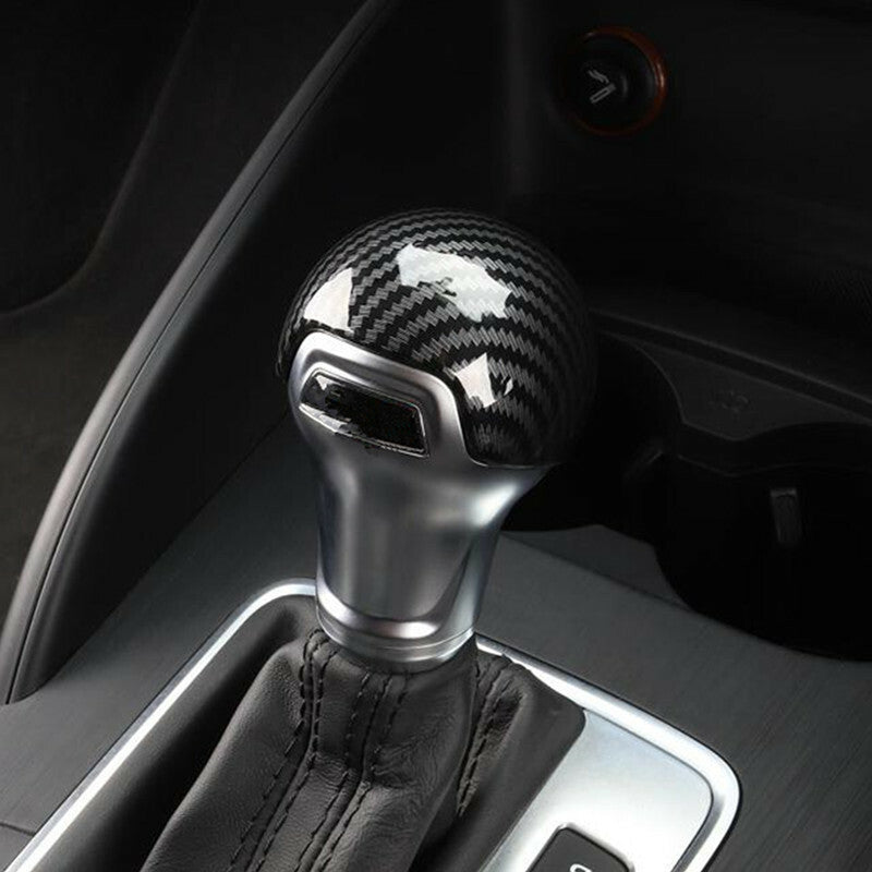Carbon fiber style gear shift knife protective cover for Audi A3 8V S3 2014-18