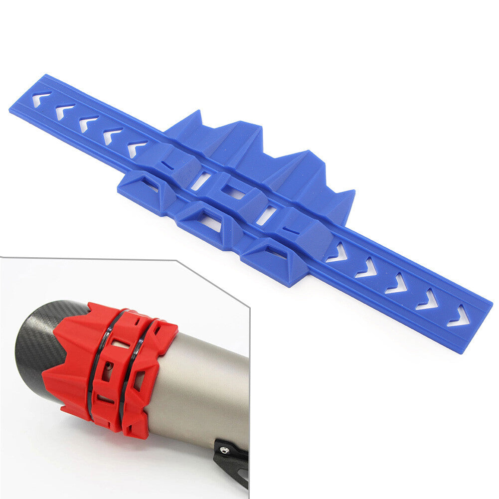 Universal Auspuff Endrohr Guard Protector Cover Motorrad Zubeh?r Blau