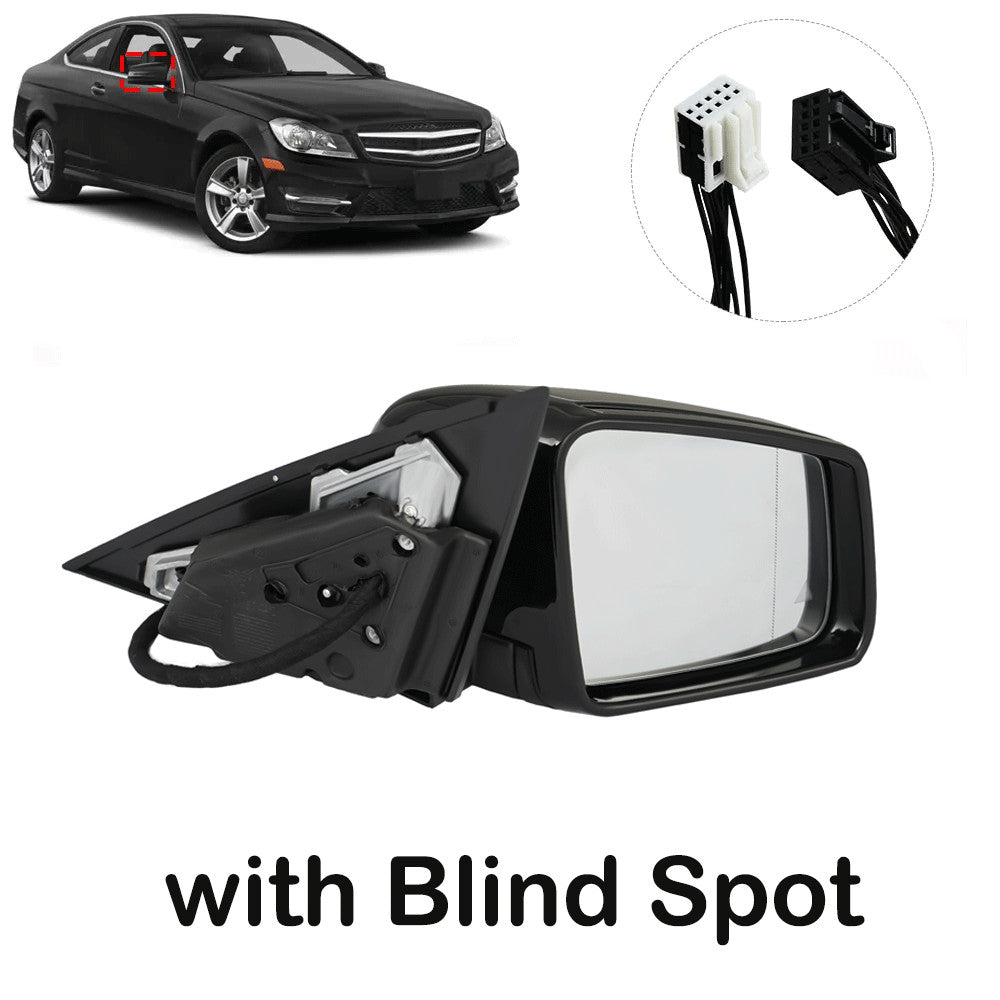 Black right passenger side mirror suitable for Mercedes C250 300 350 2010-2014 2048101876