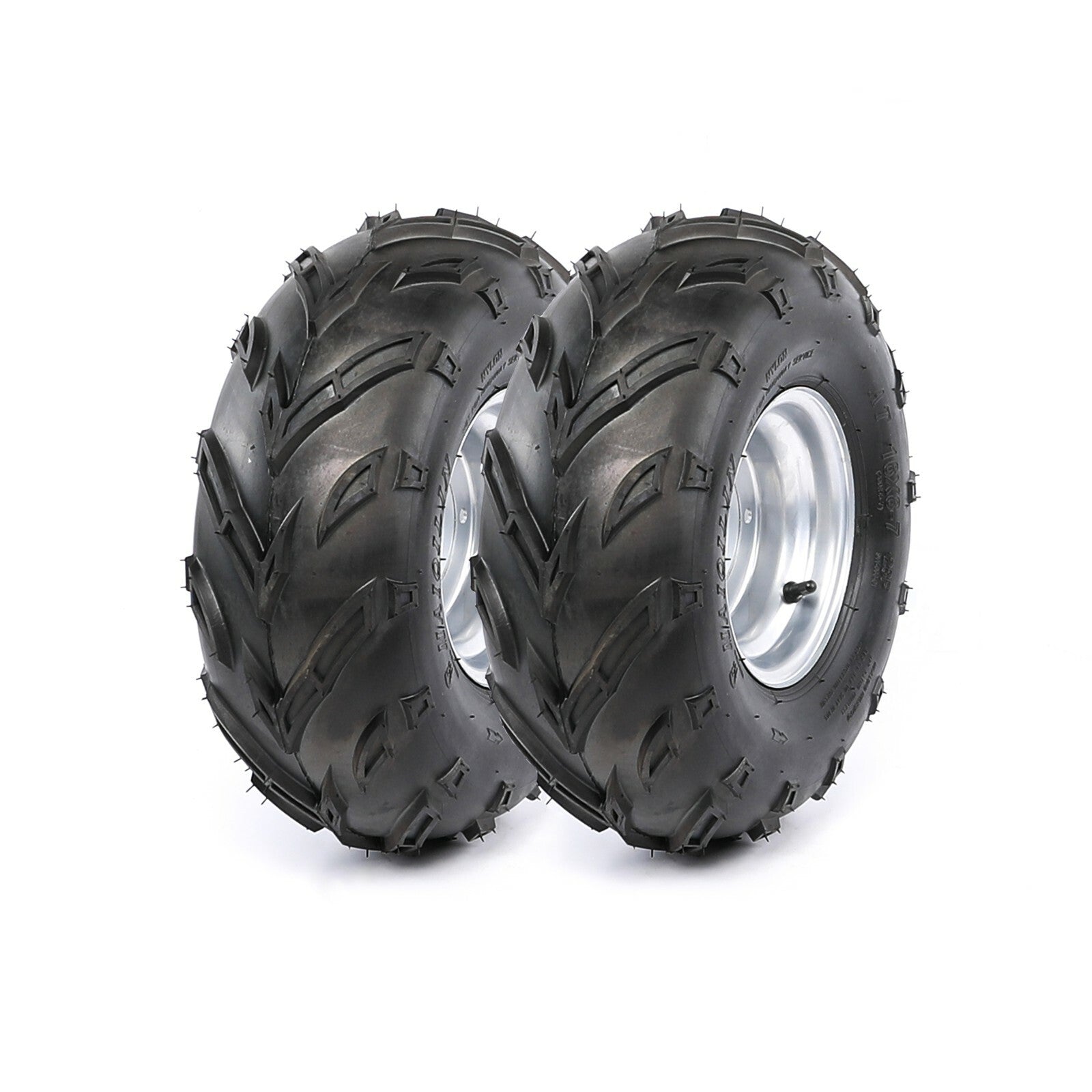 2-Piece 16x8-7 Wheel Kit (7-inch, 24T Rear Axle) for Taodao ATV Go Karting Four-Wheel Set