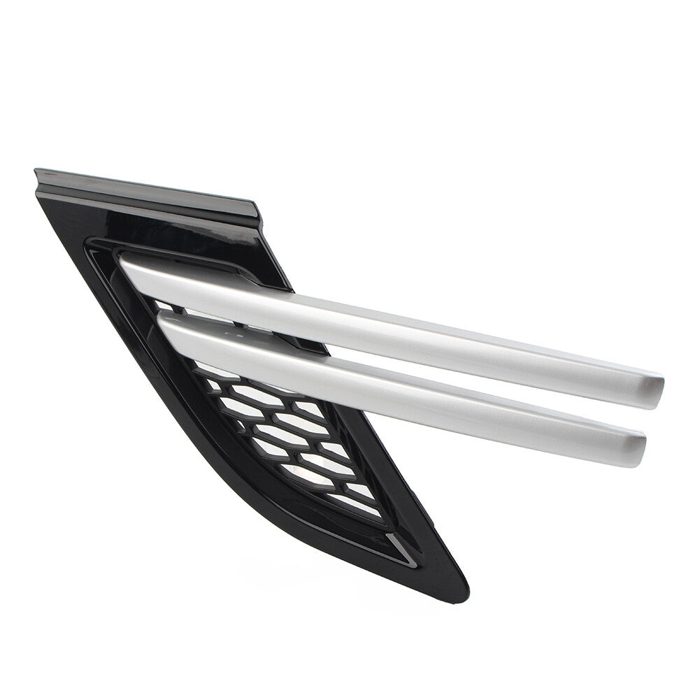 Trim Front Fender Air Vents Grill Left Black+Silver for Range Rover Sport 14-17