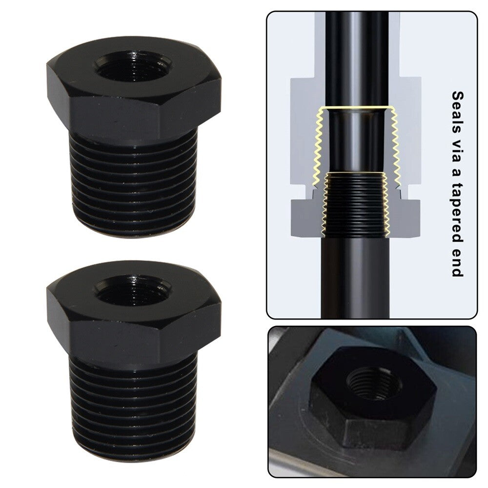 2PCS 1/8 Male x 3/8 Female NPT Thread Reducer Hex Bushing Pipe Fitting Alloy