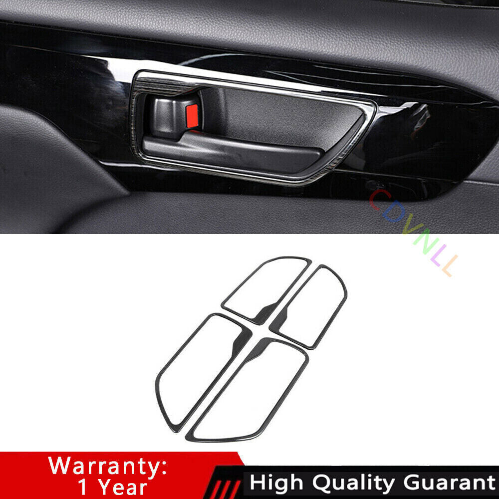 for Toyota Highlander 20-22 Black Titanium Inner Door Handle Bowl Cover Trim 4P
