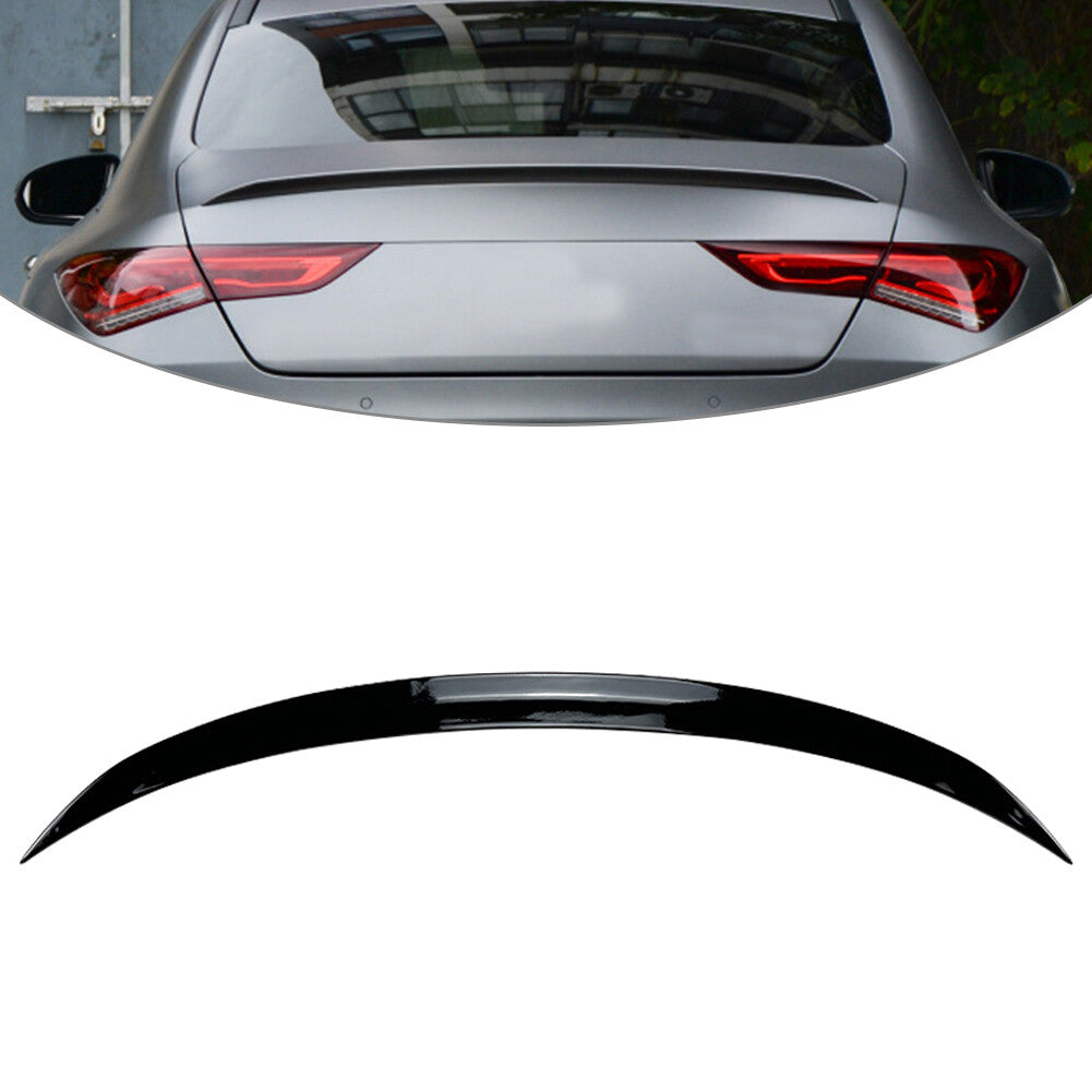 Rear Spoiler Wing Trunk Splitter Lip Decklid Flap Trim For