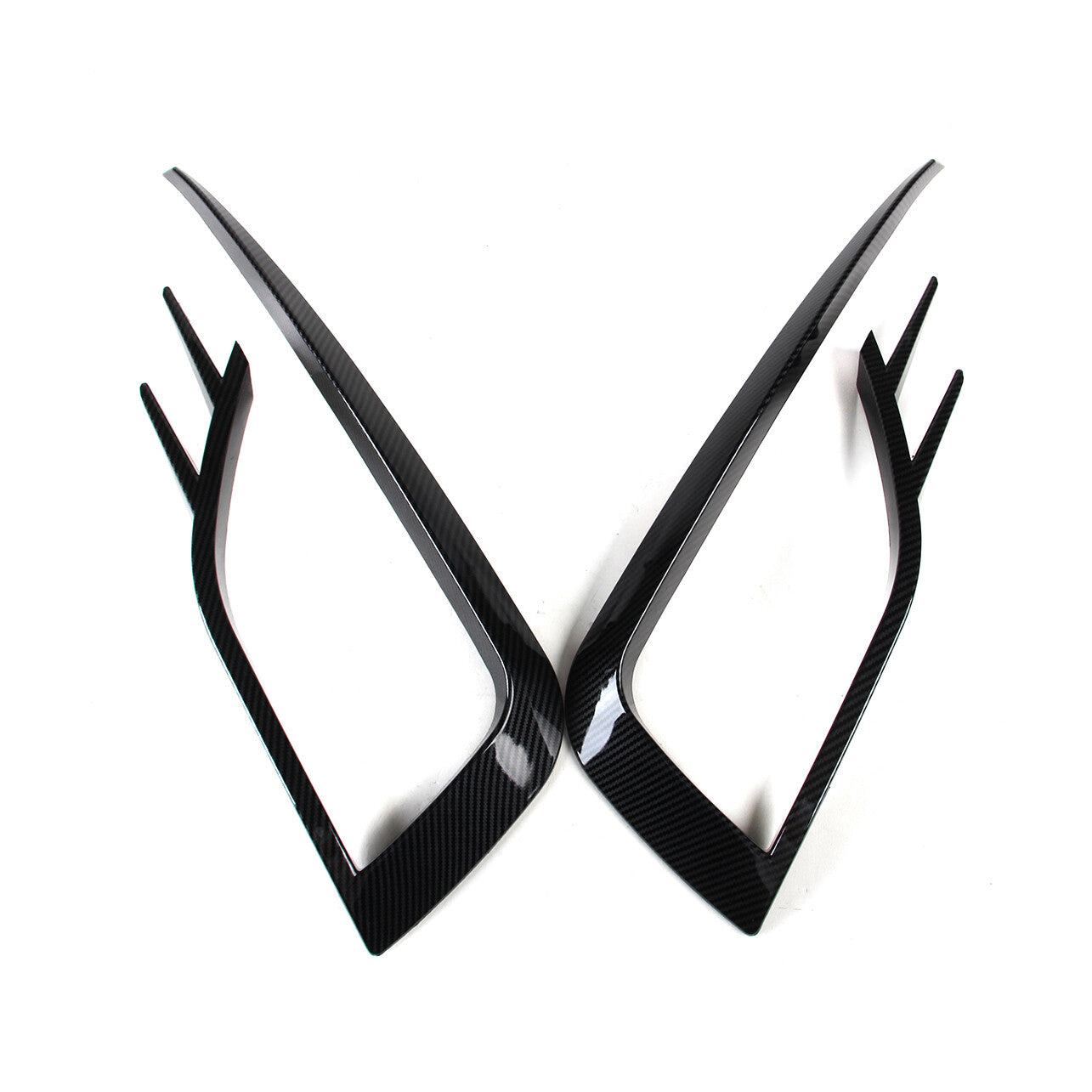 for VW for Golf MK7.5 18-19 Carbon Fiber Front Fog Light Frame Trim Kit 5G0853211H