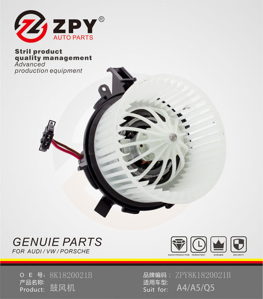 ZPY for Audi A4 A5 Q5 RS4 RS5 S4 S5 Quattro Blower Motor Fan Assembly 8K1820021B