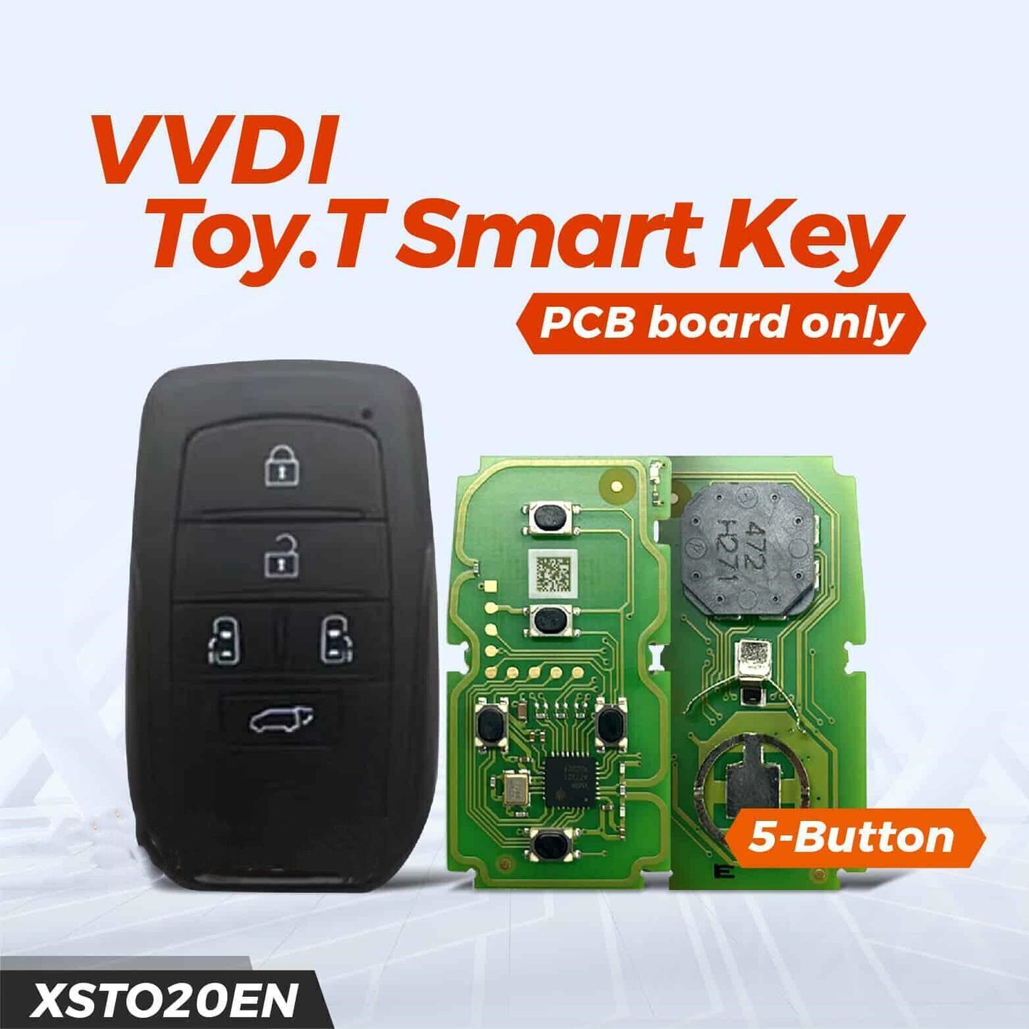 XSTO20EN XM38 for Smart Key PCB for Toyota 5 Buttons with Key Shell Universal