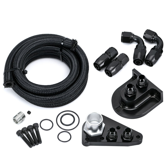 Billet Oil Filter Relocation Kit For 1996+ for Ford 4.6 5.4 for Mustang GT F150 F250 V8