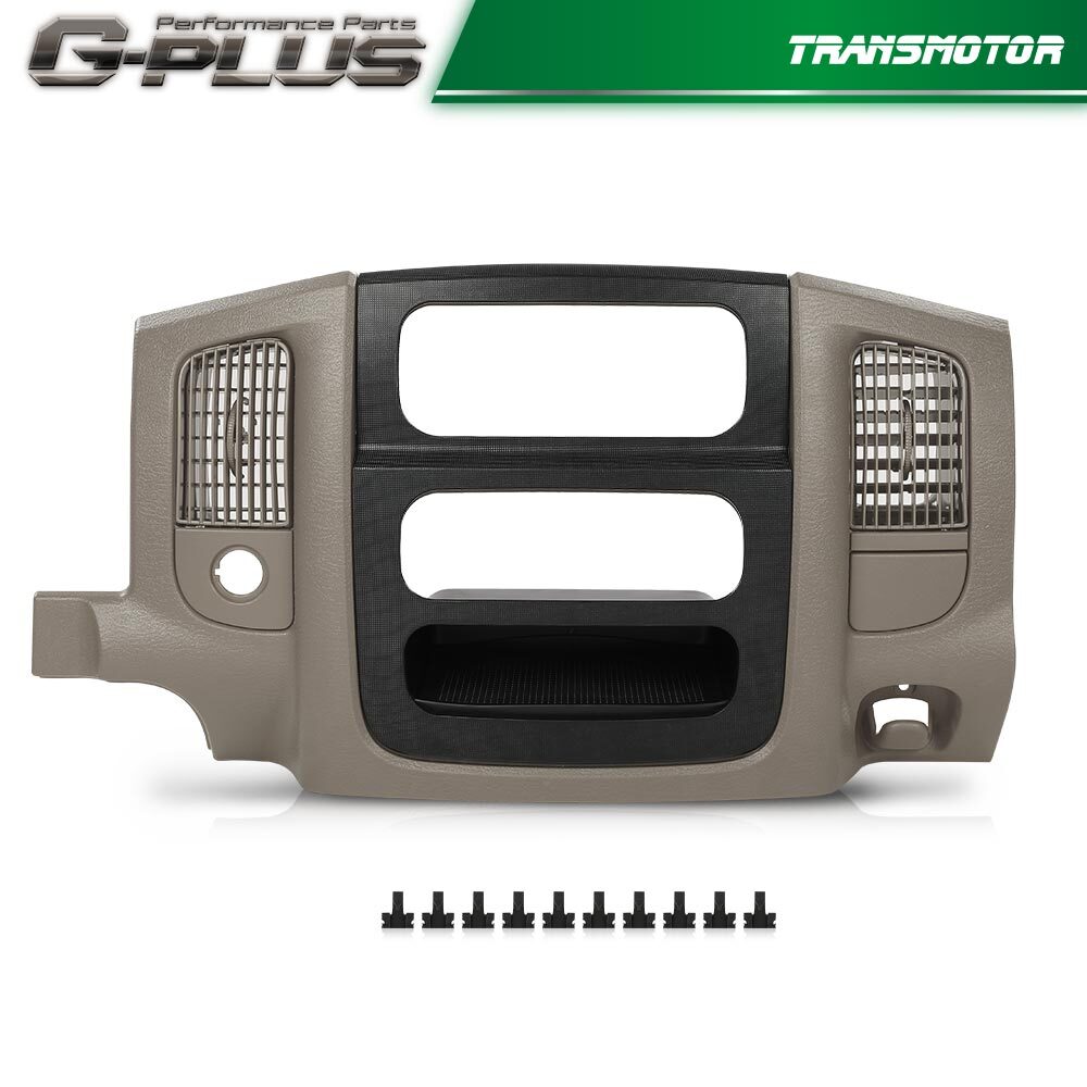 Fit 02-05 for Ram 1500 Center Dash Trim Steel Rim
