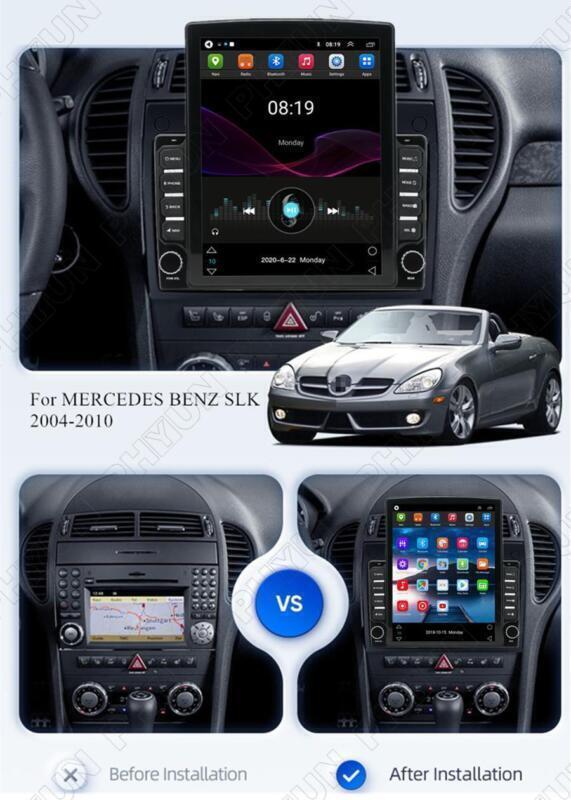 Radio Navi Player 9.7 Android 11 Stereo Fit 04-10 for Mercedes-Benz R171 SLK Class