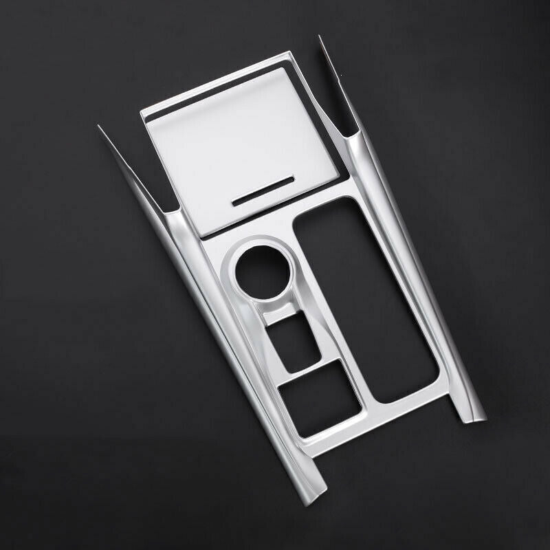 for Ford Explorer 2020-2022 ABS Silver Central Console Gear Shift Panel Trim 2pc