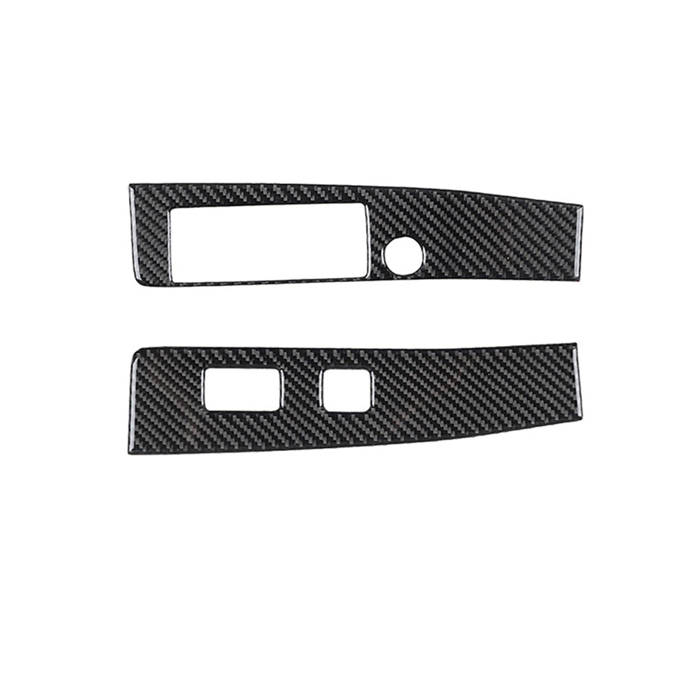 for Toyota Tacoma Carbon Fiber Interior Front Window Control Cover Trim 2016-21