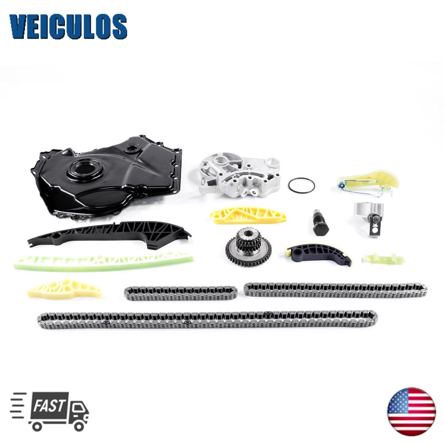Engine Timing Chain Cover Kit for VW CC for Jetta for Tiguan for Audi A4 A5 A6 Q5 1.8 2.0T