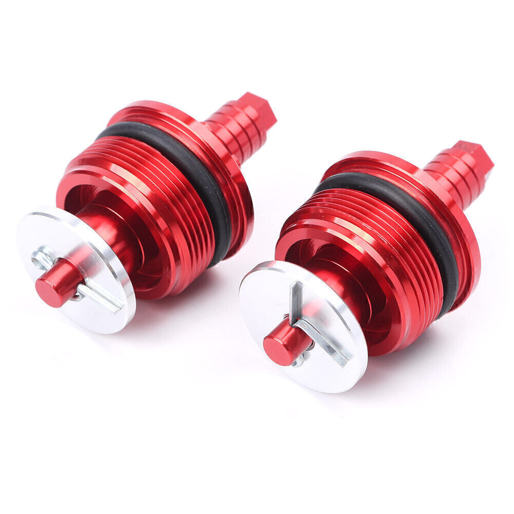 for Honda CBR250R Front Preload Adjusters Fork Bolts RED UK