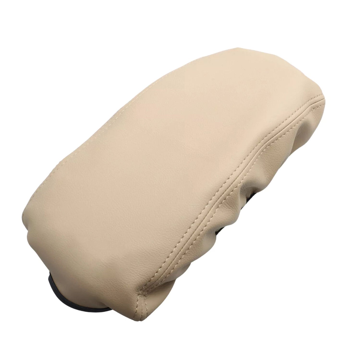 Beige Leather Car Center Console Lid Armrest Cover for Hyundai Sonata 2015-2019