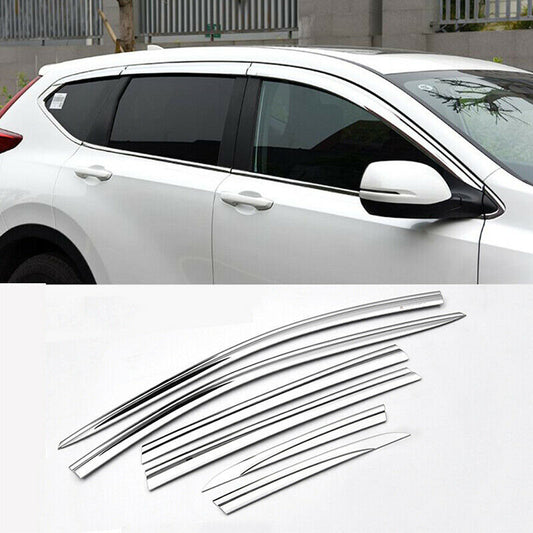 for Honda CR-V 2017-2022 Chrome Trim Window Visor Vent Rain Sun Rain Deflectors