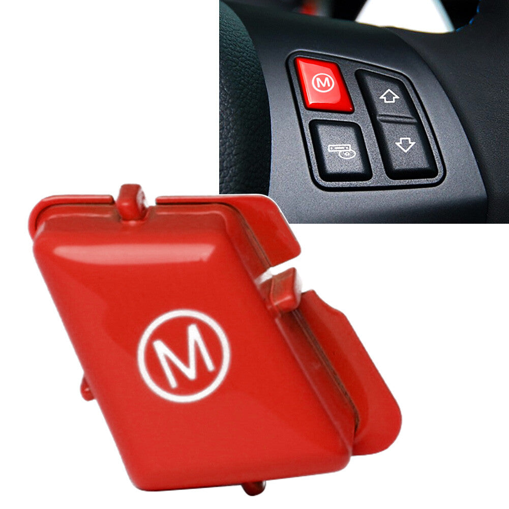 for BMW 3 Series M3 E90 E91 E92 E93 2007-13 Steering Wheel Button Cover Red Auto