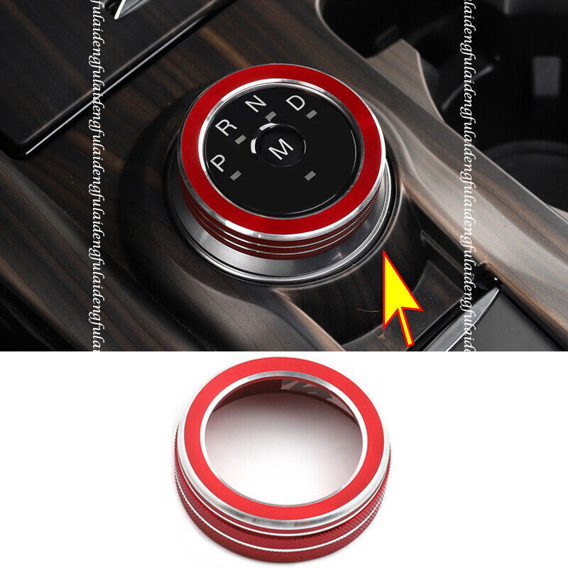 for Ford Explorer 2020-2022 Red Inner Console Gear Shift Knob Ring Cover trim