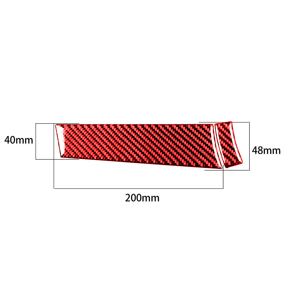 Carbon fiber drive panel cover trim suitable for Mitsubishi Lancer 2008 - 15
