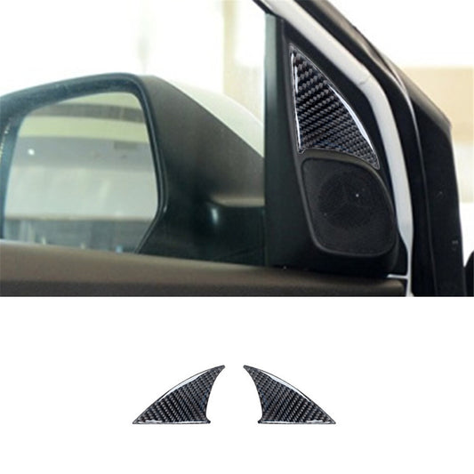 2Pcs Carbon Fiber Side Window Pillar Cover Trim for Honda CRV CR-V 2012-2016