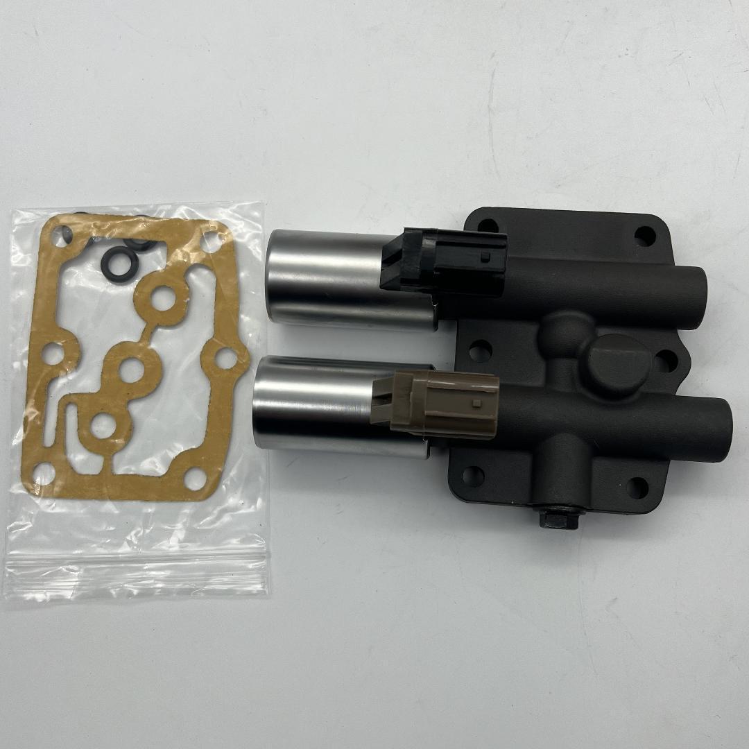 Dual linear shift solenoid valve 28250-P6H-024 99820 with gasket for Honda transmissions.